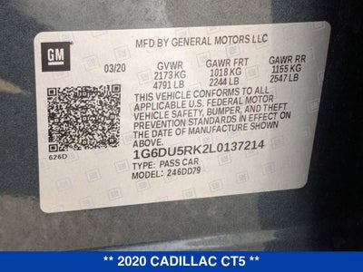 2020 Cadillac CT5 Sport