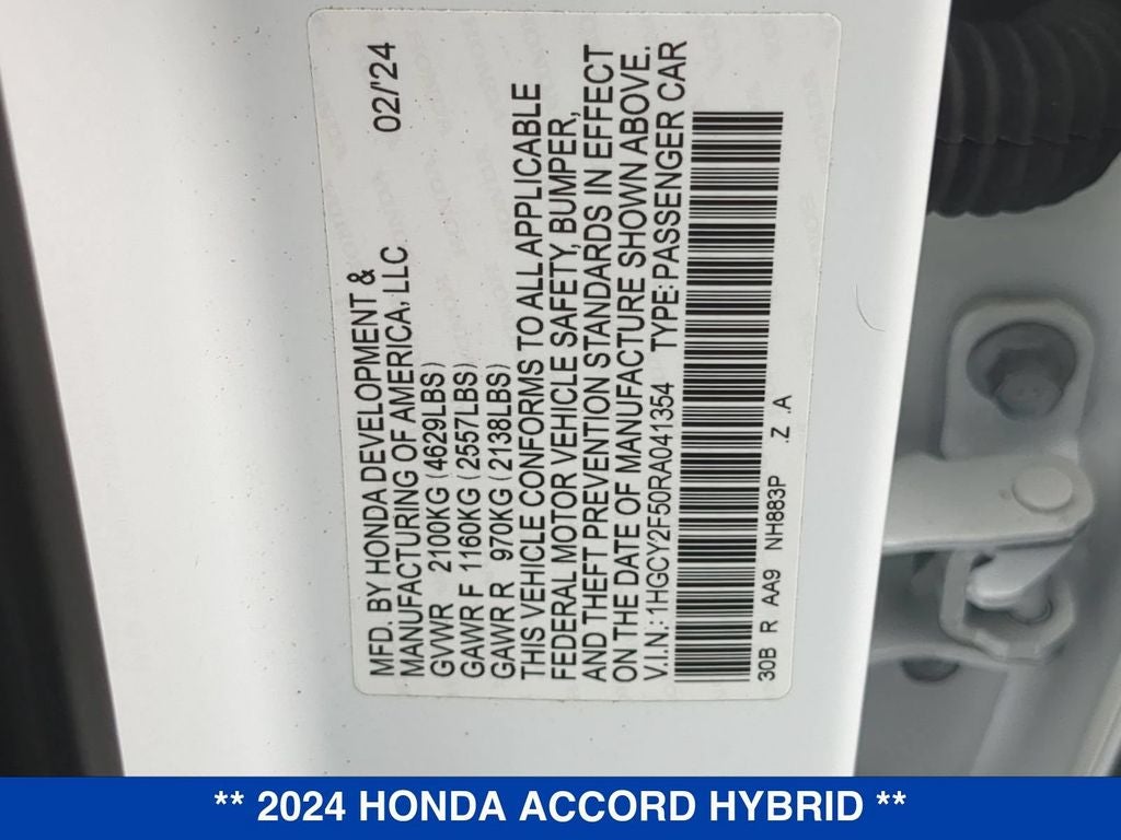2024 Honda Accord Hybrid Sport