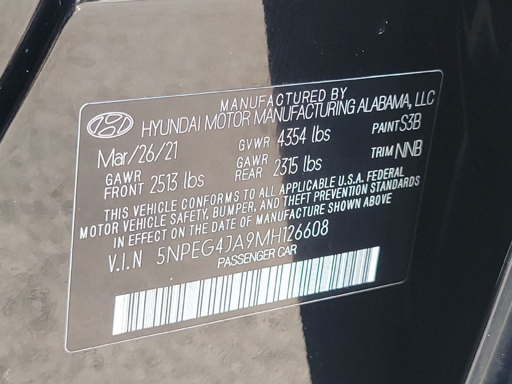 2021 Hyundai SONATA SE