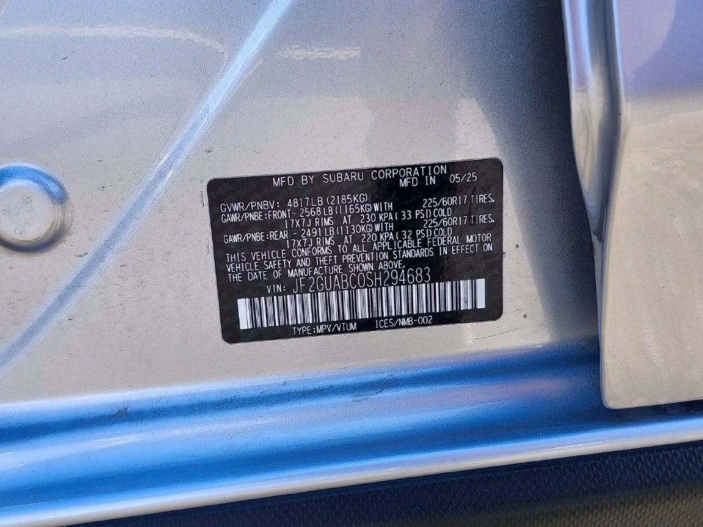 2025 Subaru Crosstrek Base