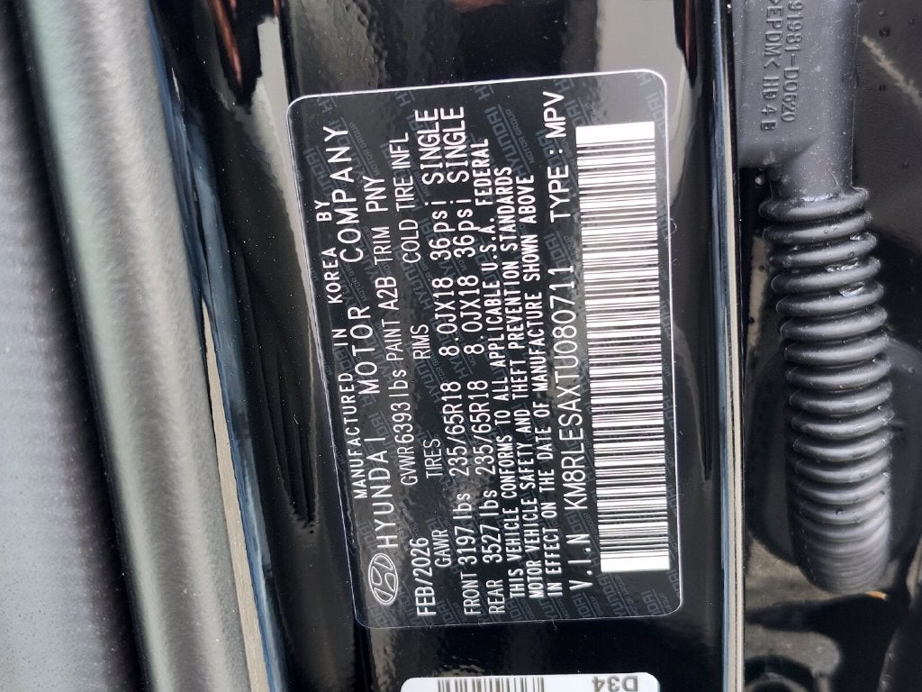 2026 Hyundai PALISADE HYBRID SEL 7 Passenger