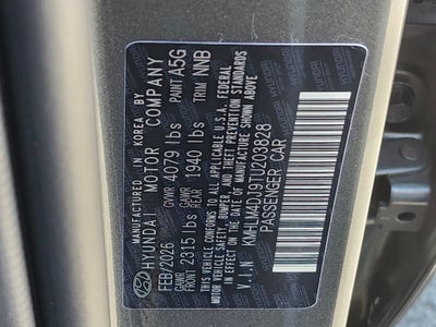 2026 Hyundai ELANTRA HYBRID SEL Sport