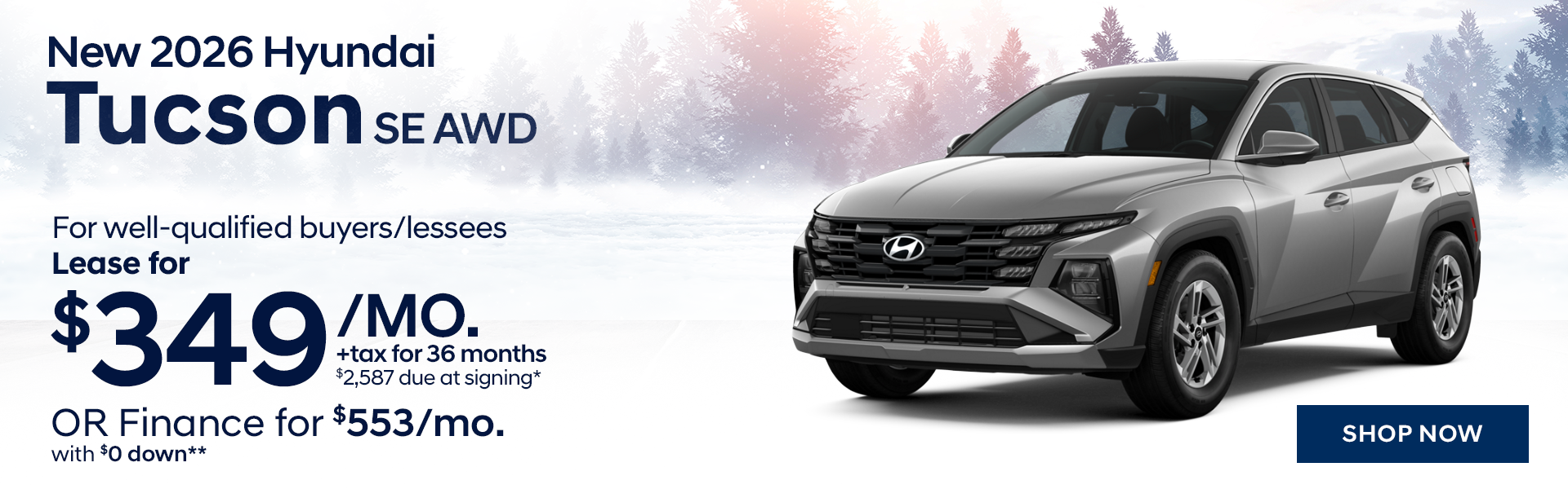 New 2026 Hyundai Tucson SE AWD