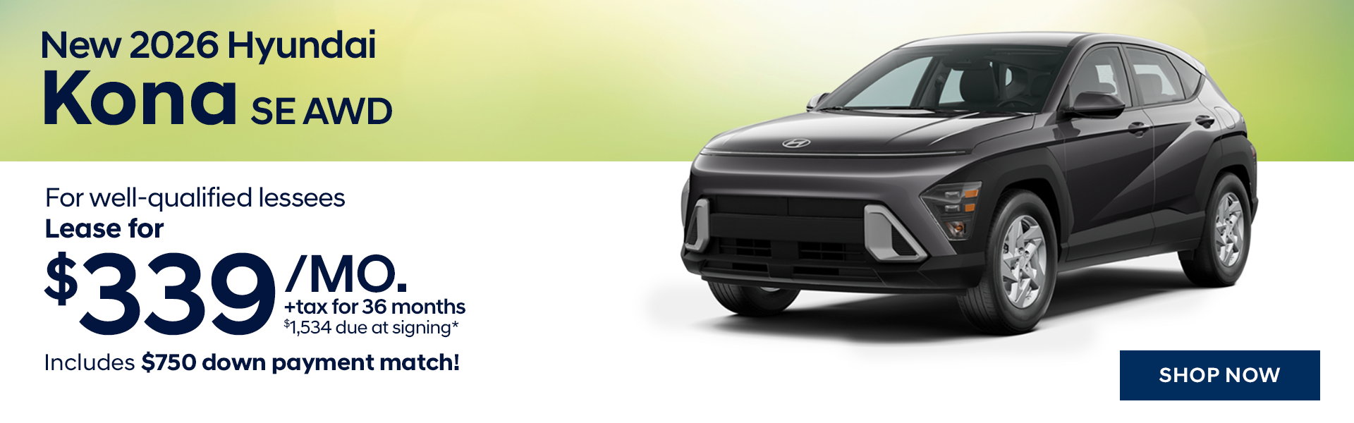 New 2026 Hyundai Kona SE AWD