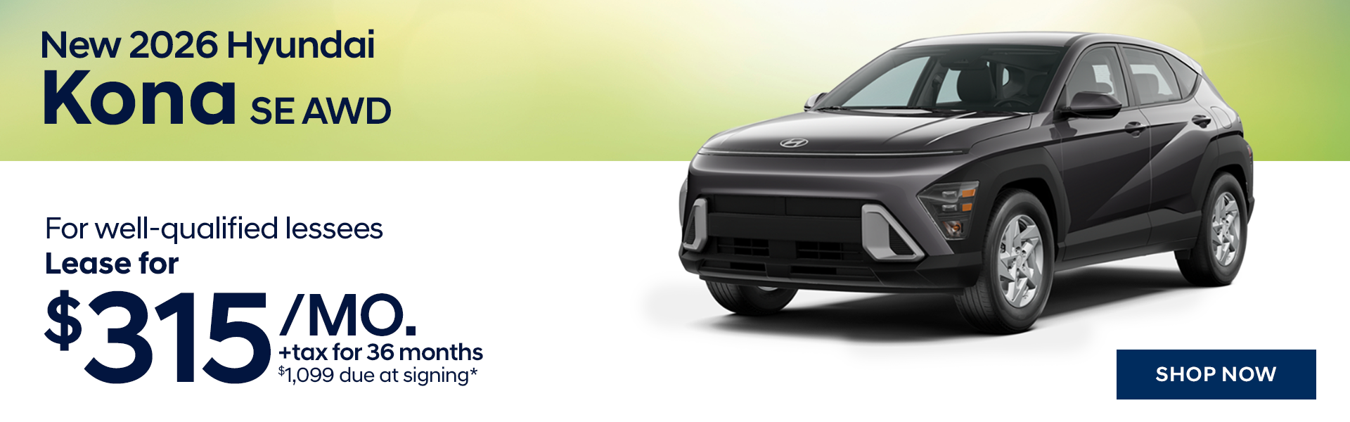 New 2026 Hyundai Kona SE AWD