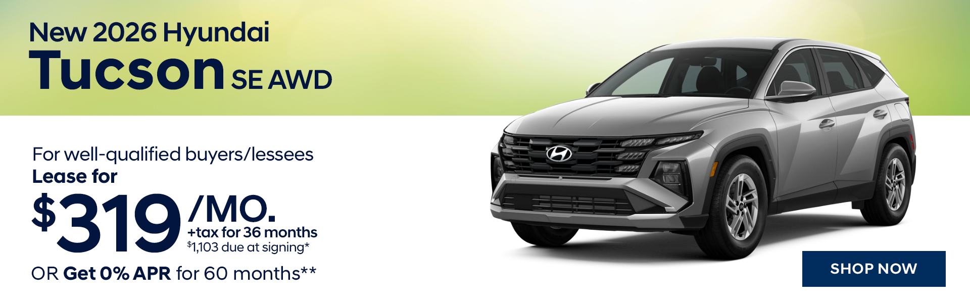 New 2026 Hyundai Tucson SE AWD