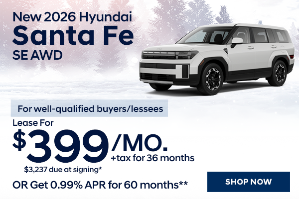 New 2026 Hyundai Santa Fe SE AWD