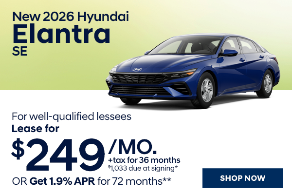 New 2026 Hyundai Elantra SE