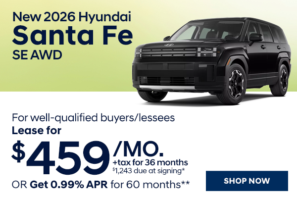 New 2026 Hyundai Santa Fe SE AWD