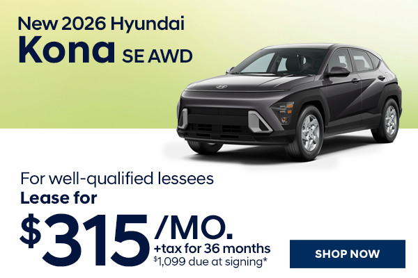 New 2026 Hyundai Kona SE AWD